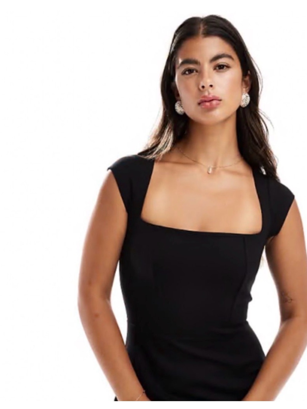 J.Crew Square Neck Cap Sleeve Top